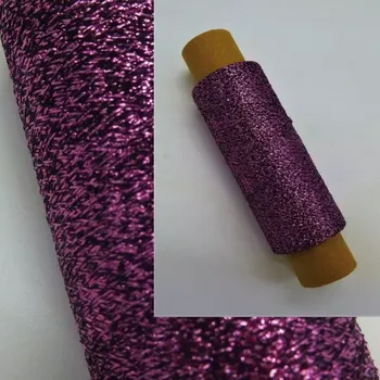 Příze Lurexová nitka fuchsiová 1000m (Lurex Viola)