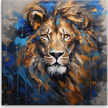 Obraz Obraz na plátně - Lev král zvířat - 40x40 cm - CZ výroba