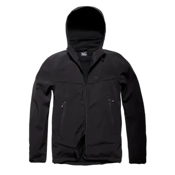 Vintage Industries Alford Softshell bunda, černá