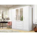 Šatní skříň se zrcadlem Senila Lux D4, Barva: bílá MIRJAN 5903211299599
