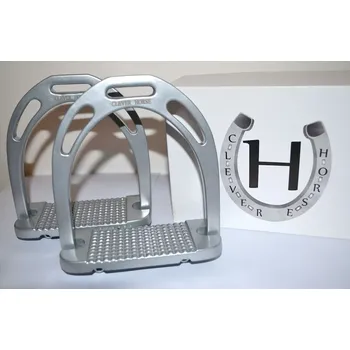 Třmeny Aluminiové širokonášlapné stříbrné