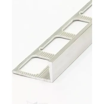 Stavební profil Lišta Havos profil L 9 mm 3 m přírodní hliník (Ukončovací profil L schodová masiv)