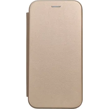 Pouzdro na mobilní telefon Otevírací flipové pouzdro Coolcase Elegance na mobil Xiaomi Redmi 10A zlatavé (Knížkové vyklápěcí flip pouzdro Kabura Book Forcell Elegance na mobilní telefon Xiaomi Redmi 10A zlatavé)