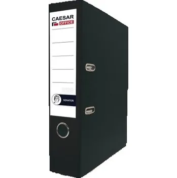 Pořadač pákový A4 8cm Senator - prešpán, rado, lišty, černý 104541