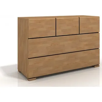 ImportWorld Komoda Marta 3+2, buk masiv (Barva dřeva: Přírodní)