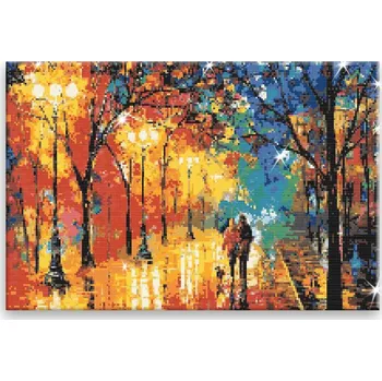 Diamantové malování Diamantové malování - Na večerní procházce - 60x40 cm, bez dřevěného rámu - CZ výroba