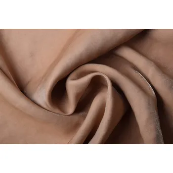 Trendy viskózová látka v béžové barvě s leskem 0892/098