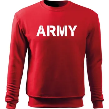 Pánská mikina DRAGOWA pánská mikina army, červená 300 g/m2