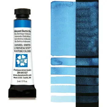 Vodová barva Akvarelová barva Daniel Smith Luminescent, 5ml - perleťové odstíny Barva: 27 - Iridescent Electric Blue
