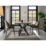 Rozkládací jídelní stůl Relkun, Barva: černá / dub sonoma MIRJAN 5903211310706