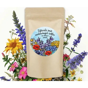 Travní směs VYTRVALÁ SMĚS MEDONOSNÝCH ROSTLIN DO VLHKÝCH OBLASTÍ hmotnost: 100 g