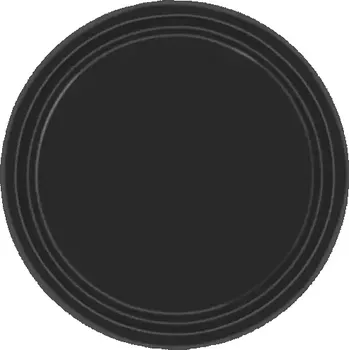 Talíř EKO Talířky papírové - černé 23 cm 8 ks