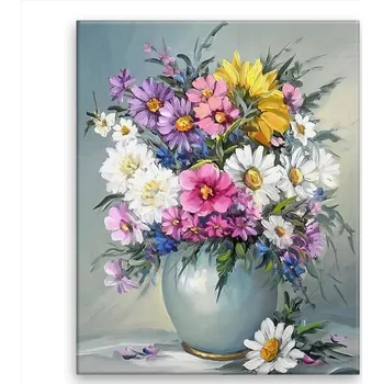 Obraz Obraz na plátně - Váza lučního kvítí - 40x50 cm - CZ výroba