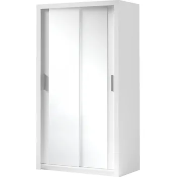 Šatní skříň Šatní skříň s posuvnými dveřmi a se zrcadlem Kler SZ120 KE05, Barva: bílá + zrcadlo MIRJAN 5903211011825