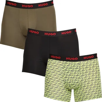 Boxerky 3PACK pánské boxerky HUGO vícebarevné (50510192 321) M Možnost vrácení zboží ZDARMA do 120 dnů!