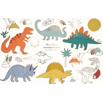 prostírání Papírová prostírání v sadě 8 ks 28x42.5 cm Dinosaurs – Meri Meri ID_1625620