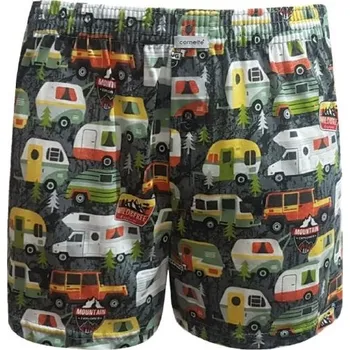 Chlapecké spodní prádlo Cornette trenýrky chlapecké 715 Camper - šedá, 176