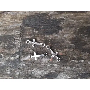 Materiál na výrobu šperku Křížek malý se dvěma očky