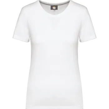 WK. Designed to Work Dámské pracovní tričko s antibakteriální úpravou WK307 Barva: Bílá, Velikost: M