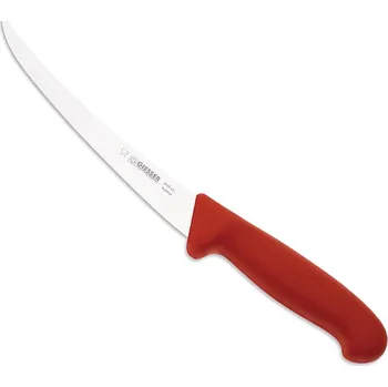 Vykosťovací nůž prohnutý 15cm červený *