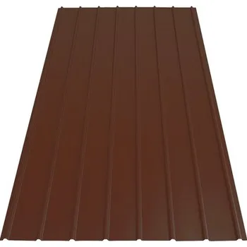 Stavebniny Trapézový plech profilovaný krycí 2000x910x0,3 mm hnědý