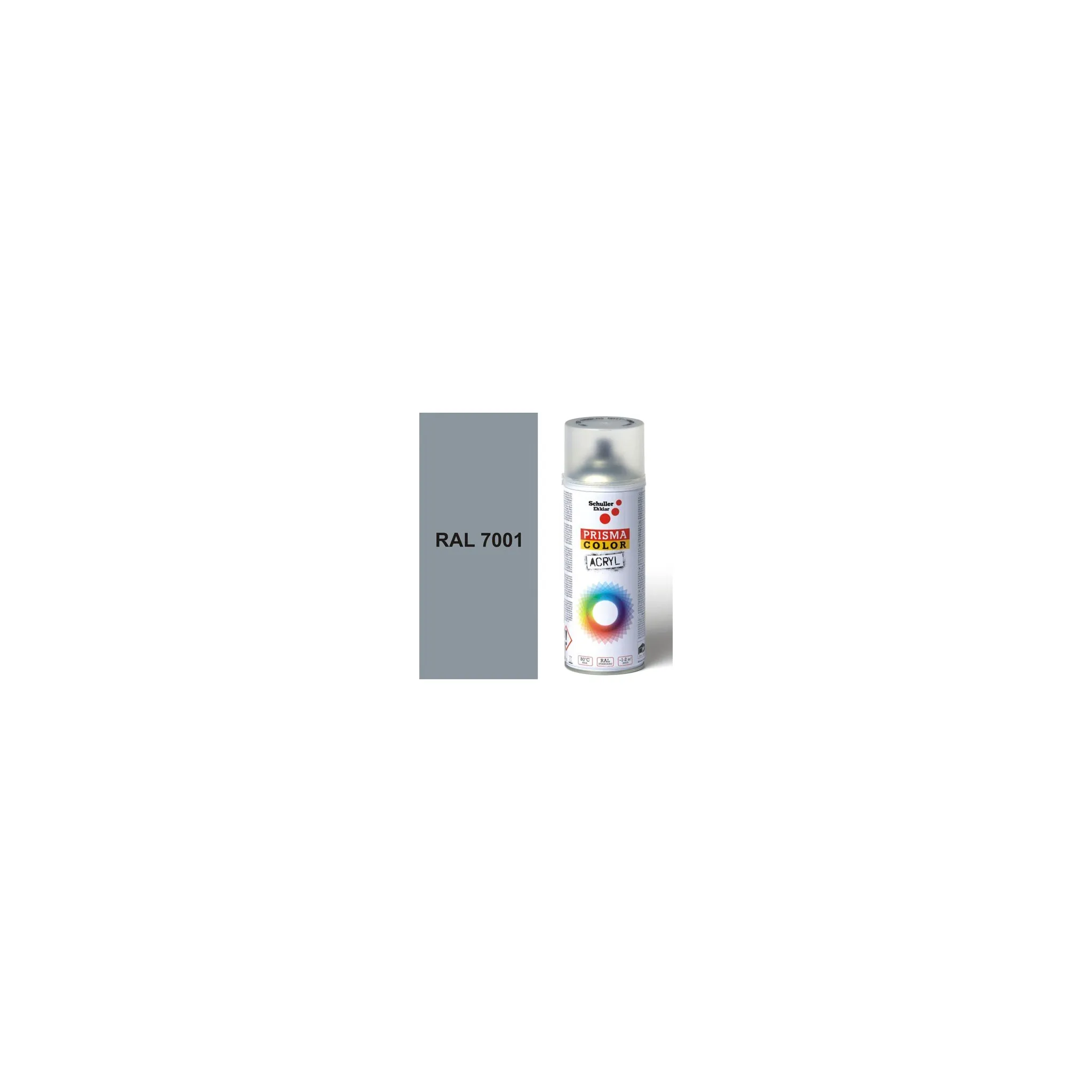 Fotografie 2 - Barva ve spreji Schuller Eh'klar Prisma Color sprej 400 ml RAL 7001 stříbrně šedá
