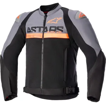 Moto oblečení Bunda SMX AIR, ALPINESTARS (tmavě šedá/černá/oranžová fluo) 2025 (Velikost: XL)