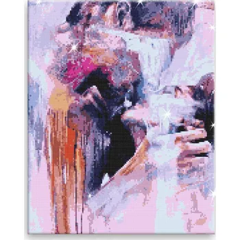 Diamantové malování Diamantové malování - V objetí - 40x50 cm, bez dřevěného rámu - CZ výroba