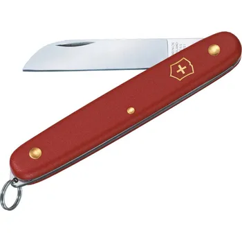 Pracovní nůž Victorinox Zahradnický nůž s kroužkem na klíče Victorinox, červený
