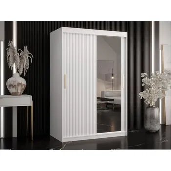 Šatní skříň Zrcadlová šatní skříň Towiro Slim 2 120, Barva: bílá MIRJAN 5903211254215