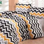 Povlečení bavlněné Myra oranžové: Prodloužený set jednolůžko obsahuje 1x 220x140 + 1x 90x70