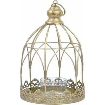 Svícen Dekorace/Svícen Ptačí klec, 12,5x28x12,5cm, ks|Ego Dekor