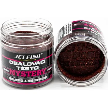 Nástraha Jet Fish Obalovací Těsto Mystery 250g Příchuť: Jahoda / Moruše