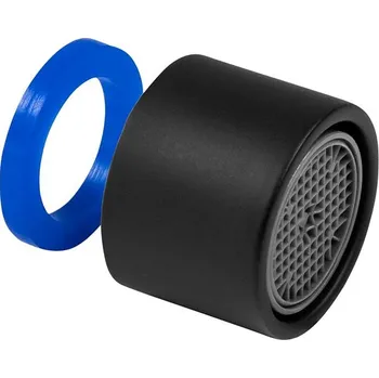 Sada koupelnových doplňků CORNAT Perlátor M22 × 1'' vnitřní, černý mat