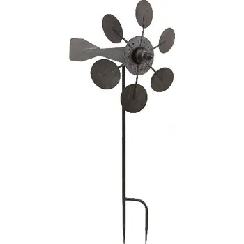 Zahradní dekorace Korouhvička, zápich, kovová, šedá s patinou, 68 x 170 x 52 cm|Ego Dekor