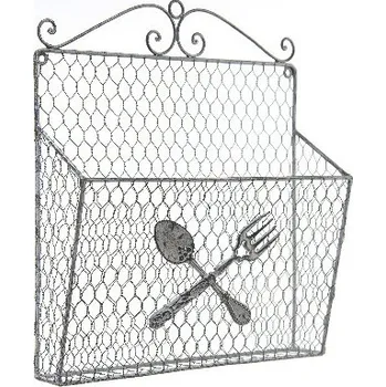 Úložný box Koš na noviny a časopisy nástěnný, kovový, 9 x 40 x 34 cm|Ego Dekor