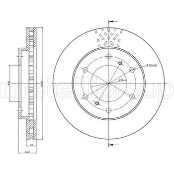 Brzdový kotouč Brzdový kotouč METELLI 23-0777C