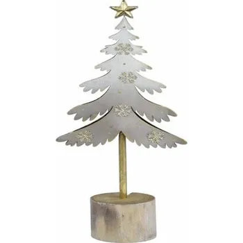 Dekorace strom na podstavci, zlatá, 15x39x7cm, ks|Ego Dekor