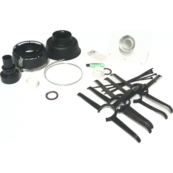 Komín univerzální komínová sada renoSET KOMPAKT DN100/60 - DN60 flex s hlavicí