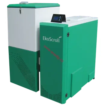 Kotel Ekoscroll Alfa 19kW + TECH ST 480 N pelety EA2026619 (Kotel na pelety s řídící automatikou TECH ST 480 N 5 emisní třída.Standartní provedení a provedení se zúženým zásobníkem)