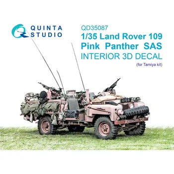 Plastikový model Quinta studio 1/35 Land Rover 109 Pink Panther SAS 3D&col.Inter.