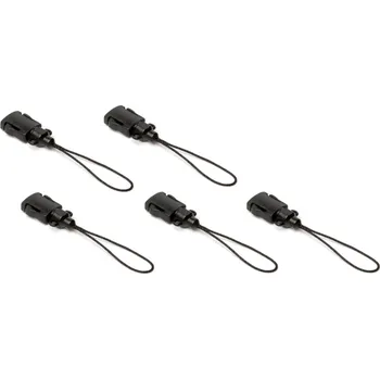 smyčka Vyměnitelná koncová smyčka NLG Lanyard – plast, černá