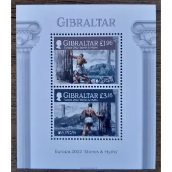 Poštovní známka Gibraltar ** aršík B150, Europa,mýty a legendy r.2022