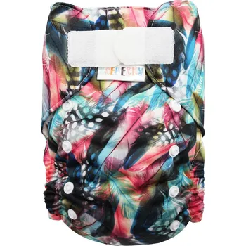 Plenkové kalhoty Breberky BIO Bambusová kapsová plenka (M) - Kropenatá pírka SZ