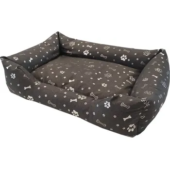 Pelíšek pro psa WEBER-MLÝN PELECH SE STŘÍBRNÝMI PACKAMI 100x80 cm