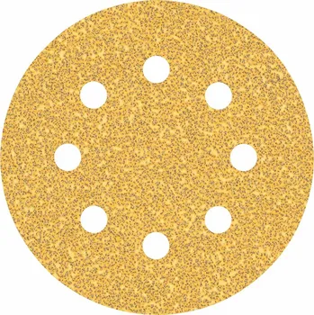 Příslušenství k brusce 5x Brusný papír pro excentrickou brusku na barvu na dřevu a tvrdé dřevo Bosch EXPERT C470 - 115mm, zrnitost 40, 8 otvorů (2608900794)