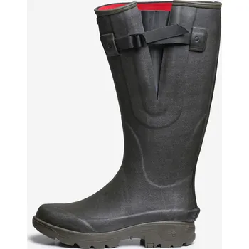 Pánské holínky SOLOGNAC Gumové hřejivé holínky s neoprenem a záhybem 520 43 KAŠTANOVÁ