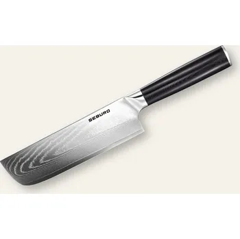 Kuchyňský nůž Nakiri nůž Seburo SARADA Premium Damascus 170mm