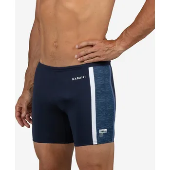 Dětský bazének DECATHLON Pánské boxerkové plavky dlouhé Yoko Mala 48 BÍLÁ|MODRÁ