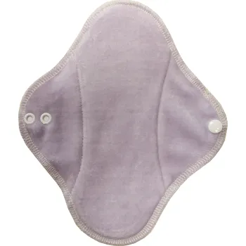 Menstruační vložka Breberky Denní vložka (Bavlněné froté s PUL) - Fialkový velur (kojenecký plyš)